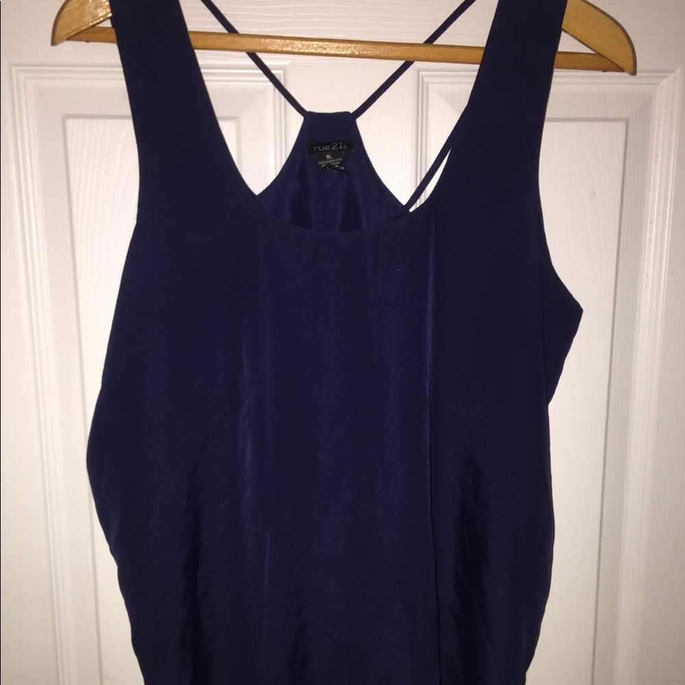 Navy blue tank